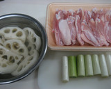 鶏とれんこんの黒酢さっぱり煮作り方1写真