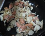 厚揚げ器の鮭ときのこのマヨグラタン作り方3写真