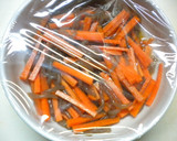 Rレンジで人参と糸蒟蒻煮（お弁当）作り方3写真