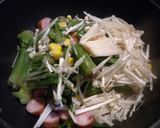 スパゲティー（ほうれん草とエノキコーン）作り方5写真
