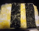 お弁当用卵焼き（味付けのり）作り方4写真
