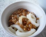 1人ランチにオススメ♪納豆うどん。作り方4写真