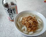 1人ランチにオススメ♪納豆うどん。作り方5写真