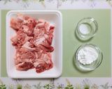 簡単夕飯主菜れんこんブロッコリー豚こま中華炒め作り方1写真