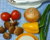 サンマと彩り野菜のさっぱりおろし煮作り方1写真