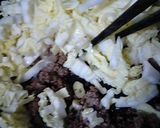 白菜とミンチのオイスターソース炒め作り方6写真