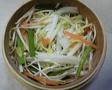 豚バラ肉と冬野菜のセイロ蒸し作り方3写真