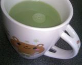 抹茶ミルク☆青汁で・・(>_<)作り方1写真