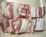 豚バラ肉とこんにゃくと牛蒡うま味炒め作り方1写真