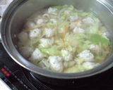 ビニールからムニョ～ッ【肉だんごスープ】作り方4写真