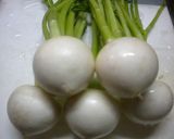 蕪とベーコンの簡単炒め作り方1写真