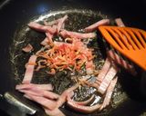 蕪とベーコンの簡単炒め作り方5写真