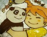 【覚書】イラストデコレーションケーキ作り方9写真