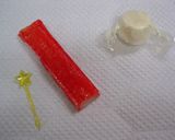 キャラ弁 クリスマスサンタの帽子作り方1写真