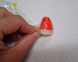 キャラ弁 クリスマスサンタの帽子作り方4写真