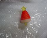 キャラ弁 クリスマスサンタの帽子作り方5写真