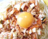キムチ納豆チーズの簡単スパゲティー♪作り方5写真