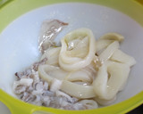 イカ飯風♪里芋とイカの炊き込みご飯作り方1写真