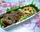 洋風に♪牛丼になりたいナ♪肉じゃが弁当☆作り方8写真