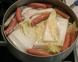 調味料は塩だけ♪白菜とソーセージの煮込み作り方2写真