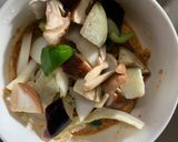 根菜茄子白菜オイ甘辛キムチ味温野菜サラダ作り方16写真