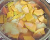 優しいお味・・かぼちゃとにんじんのスープ作り方4写真