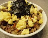 薬膳ノススメ！釜めし風★潤い二色そぼろ丼作り方7写真
