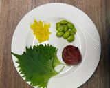 娘の好きなおにぎり覚書ꕤ︎︎梅たくあん大葉作り方1写真