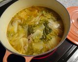 うちの白菜肉詰めピリ辛スープ作り方3写真
