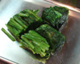ほうれん草の練り胡麻はちみつあえ作り方1写真