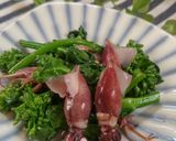 菜の花とほたるいかのペペロンチーノ作り方3写真