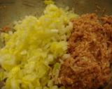 じゅわ～♪　白菜とれんこんと豚肉の餃子作り方4写真