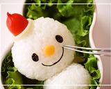 クリスマスに♪雪だるまちゃん＊キャラ弁作り方7写真