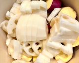 さつまいもと蓮根の炒め煮作り方1写真