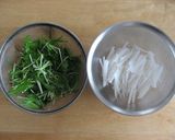 水菜の漬物風サラダ♪作り方1写真