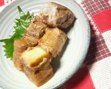 ✿バター醤油❀豚コマの厚揚げ巻きソテー✿作り方5写真