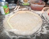 stuffed crust pizza作り方6写真