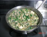 ネギたっぷりニラ入りマーボー豆腐作り方7写真