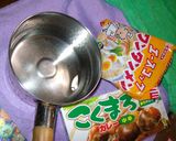 ☆袋麵のワンタンメンDEカレーラーメン☆作り方1写真