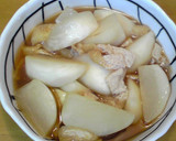 ほんだしで！カブと油揚げの煮物作り方4写真