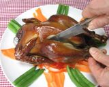 スモークドチキンのお肉のはずし方作り方1写真