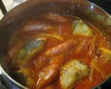 仕上げはパン粉?!エビと鱈のトマト煮☆作り方7写真