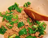 大豆ミートでヘルシー麻婆なす丼作り方3写真