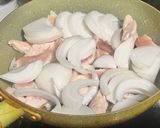鶏肉ささみと新玉葱と小松菜のサッパリ炒め作り方2写真