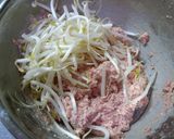 ☆豆腐でかさ増し♪もやし入りハンバーグ☆作り方2写真