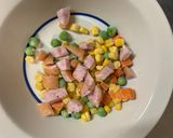 全てレンジ簡単洋風梅ウスター炒飯弁当作り方2写真