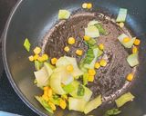 チンゲンサイコーン🌽作り方1写真
