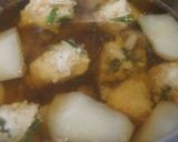 蕪とにら入りつみれの煮物作り方6写真
