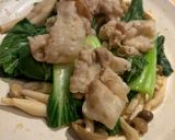 しめじ青菜と豚しゃぶのカレポンサラダ作り方3写真
