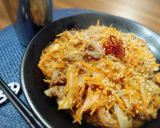 ＊新玉葱と人参と牛肉すき焼きチャプチェ＊作り方4写真